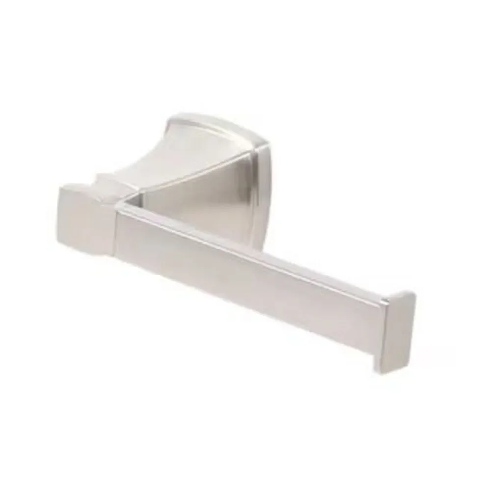 allen + roth Chesler Brushed Nickel Wall Mount Single Post Toilet Paper Holder